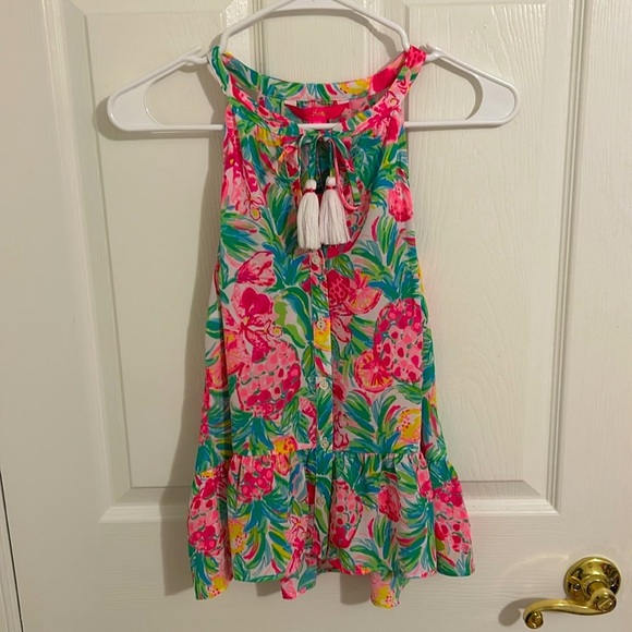 Lilly Pulitzer Carolane Lileeze Halter Resort White Pear Necessities NWT Size XS - Picture 7 of 10